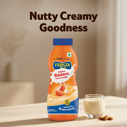 Fabsta Badam Flavoured Milk, 180 ml