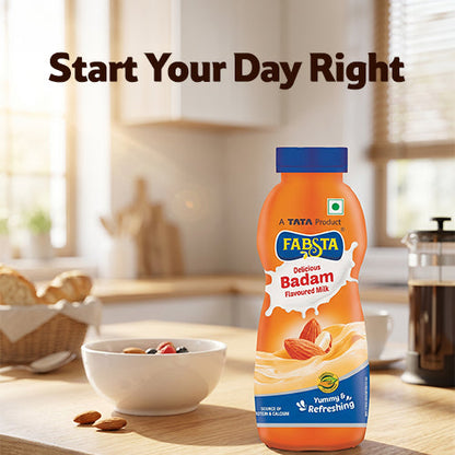 Fabsta Badam Flavoured Milk, 180 ml