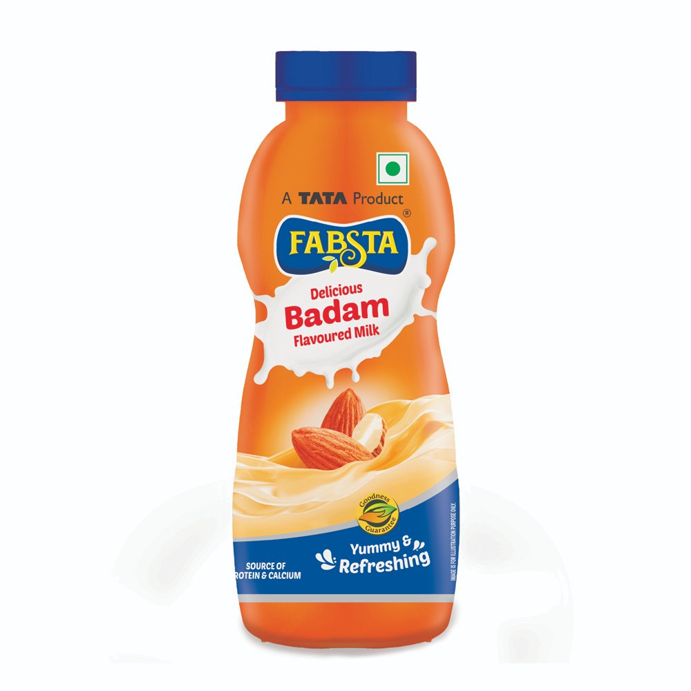 Fabsta Badam Flavoured Milk, 180 ml
