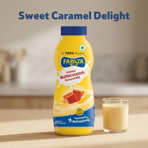 Fabsta Butterscotch Flavoured Milk, 180 ml