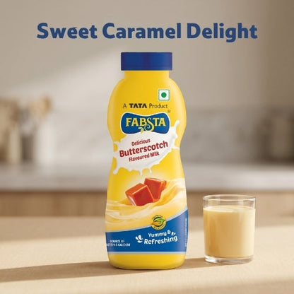 Fabsta Butterscotch Flavoured Milk, 180 ml