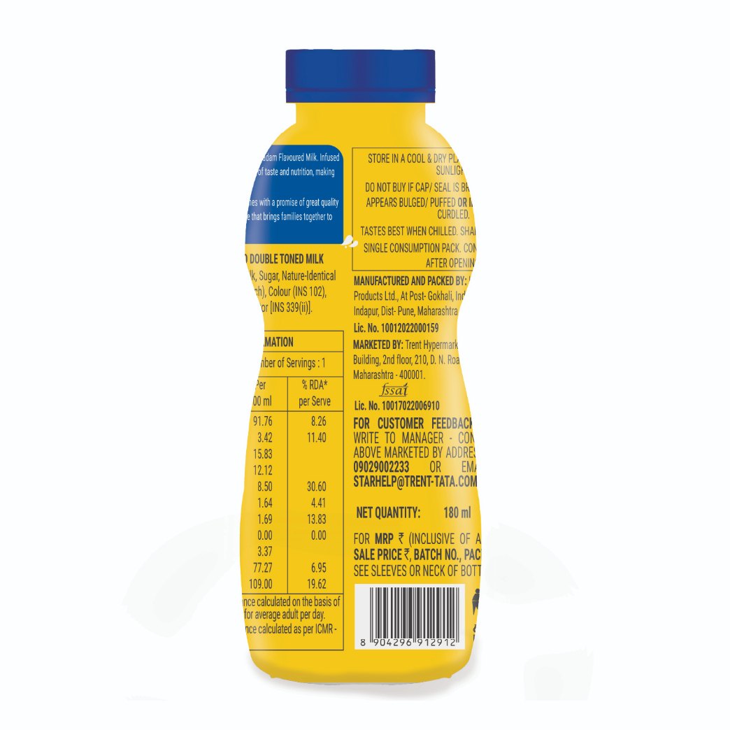 Fabsta Butterscotch Flavoured Milk, 180 ml