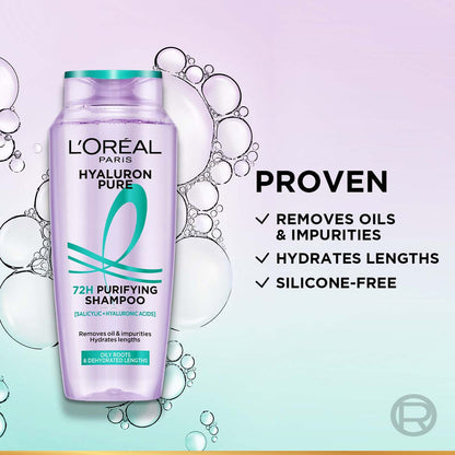 L'Oreal Paris Hyaluron Pure 72 Hour Shampoo 200 ml