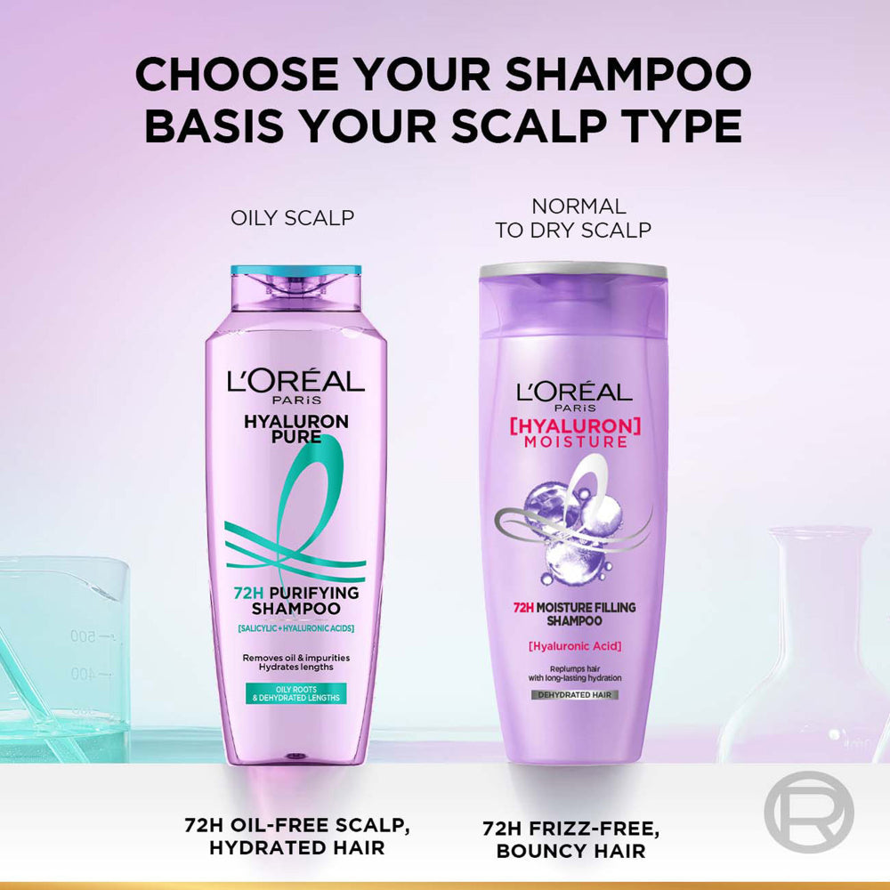 L'Oreal Paris Hyaluron Pure 72 Hour Shampoo 340 ml