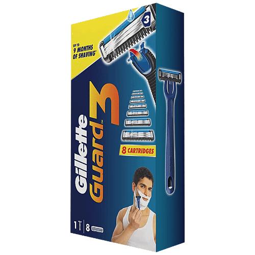 Gillette Guard Razor And Cart pack of 8