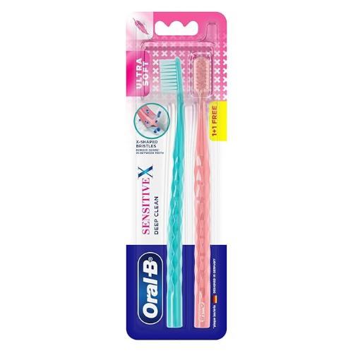 Oral B Sensitive X Toothbrush pack of 2