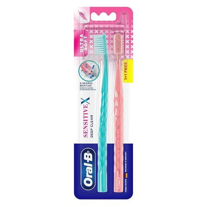 Oral B Sensitive X Toothbrush pack of 2