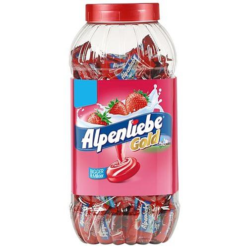 Alpenliebe Gold Strawberry Candy Jar (200 Pcs) 680 g