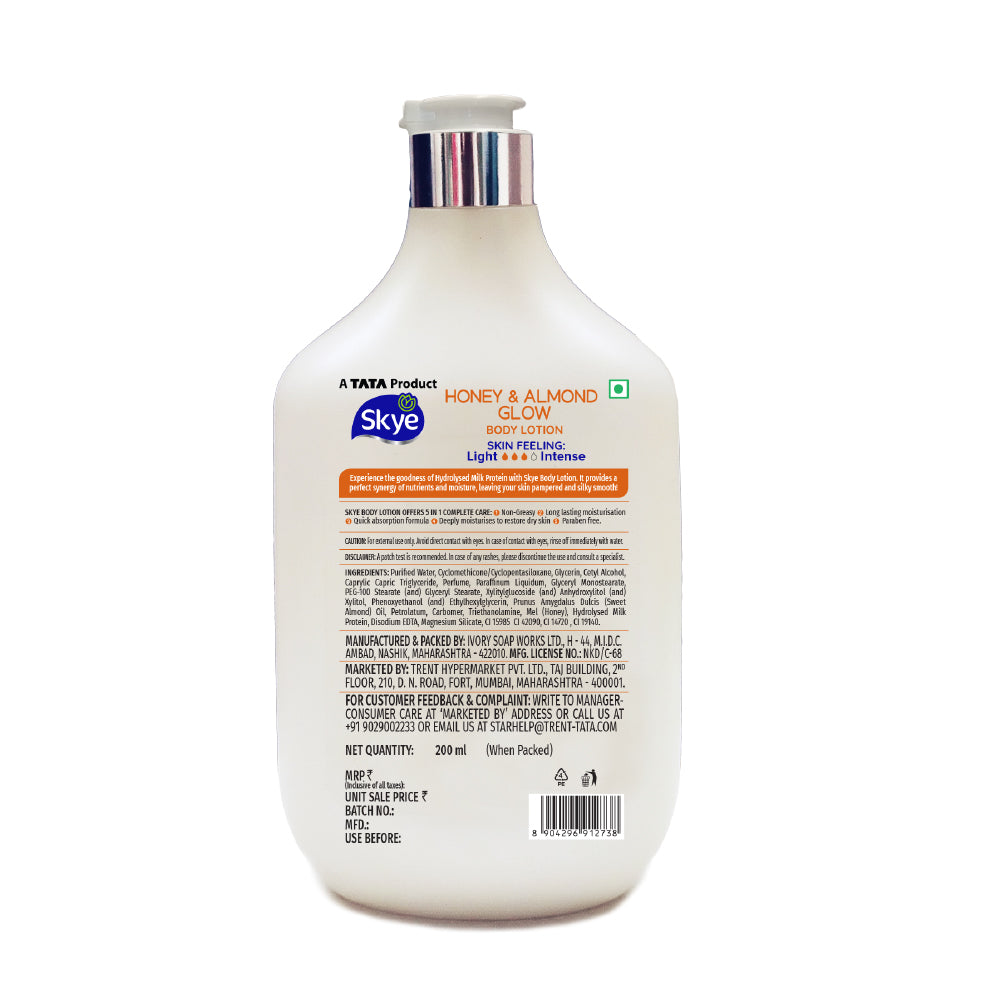 Skye Honey & Almond Glow Body Lotion 200 ml