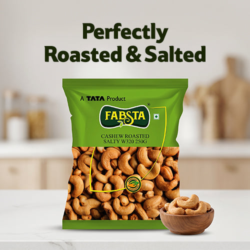 Fabsta Cashew Roasted & Salted W320, 100 g