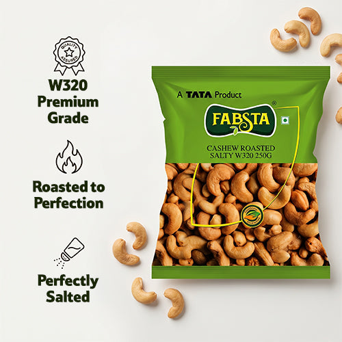 Fabsta Cashew Roasted & Salted W320, 100 g