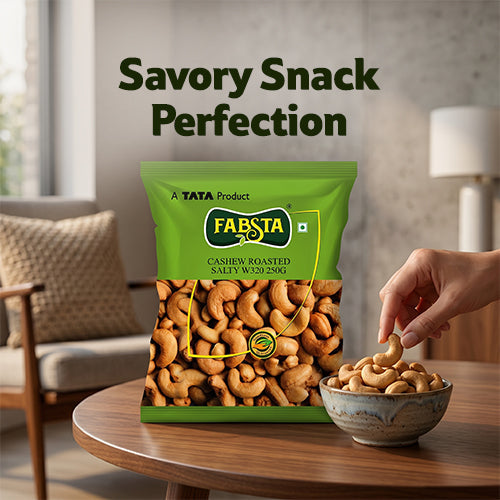 Fabsta Cashew Roasted & Salted W320, 100 g