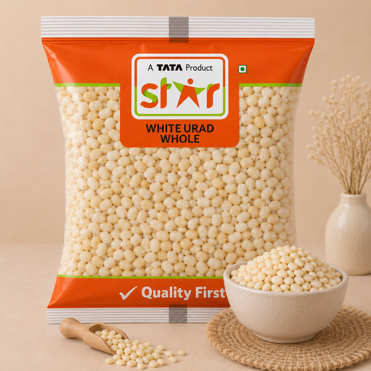 Star Regular White Urad Whole 1 kg