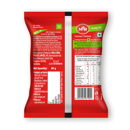 Mtr Coconut Chutney 80 gm