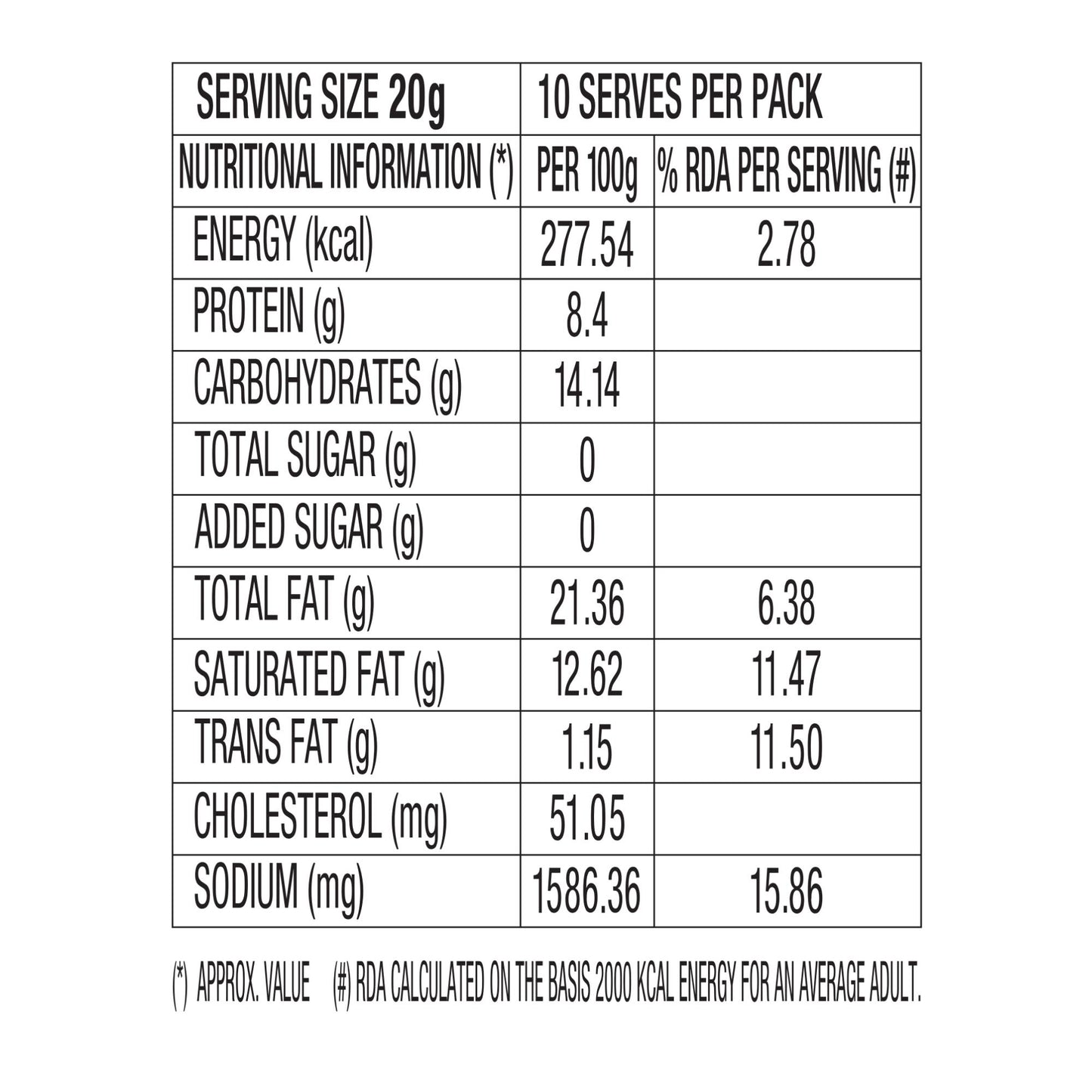 D'Lecta Chilli Cheese Slice 200 gm