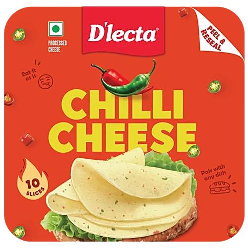 D'Lecta Chilli Cheese Slice 200 gm