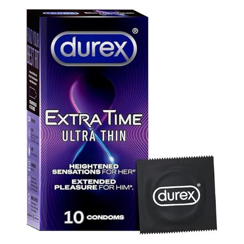 Durex Extra Time Ultra Thin Condoms pack of 10