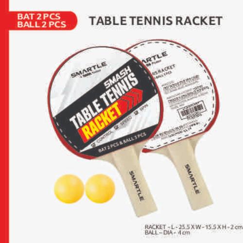 Smartle Table Tennis Set 2 Bat & 3 Ball set of 2