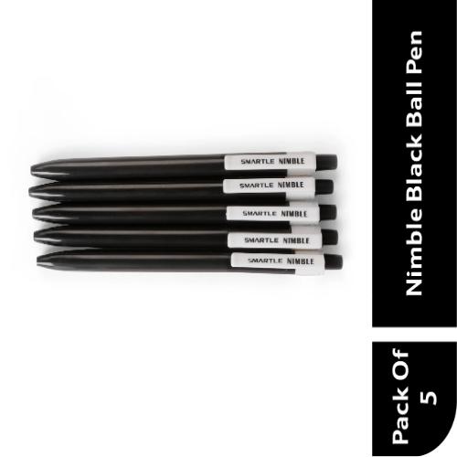 Smartle Nimble Ball Pen Black set of 5