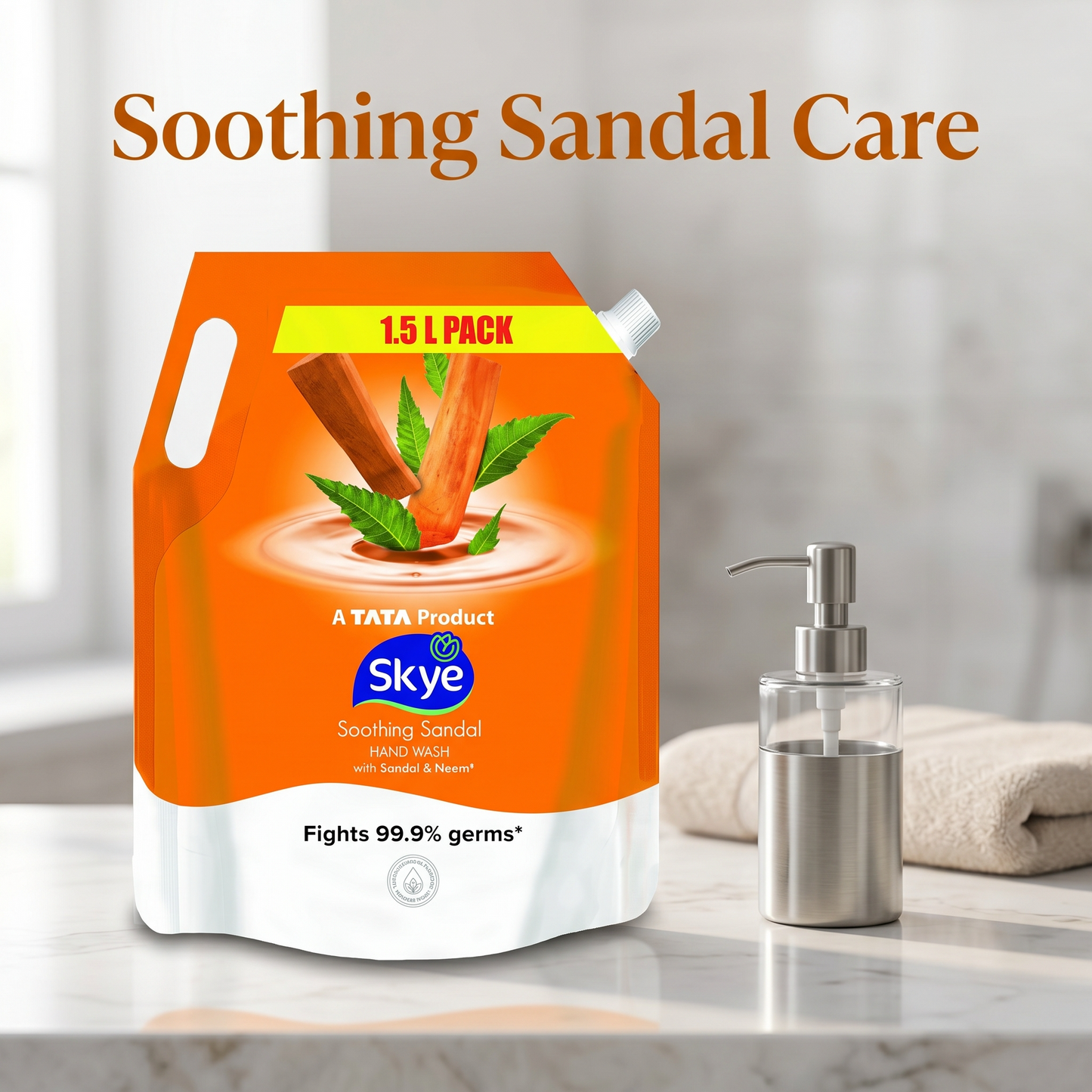 Skye Soothing Sandal Hand Wash, 1500 ml