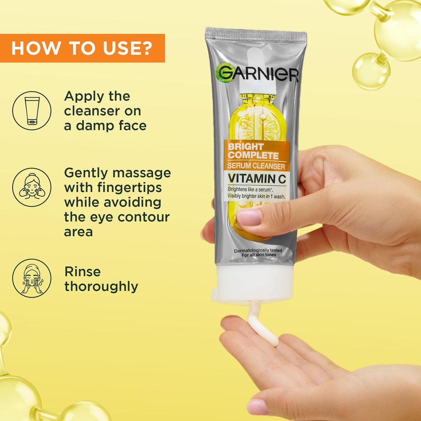 Garnier Bright Complete Serum Cleanser 100 ml