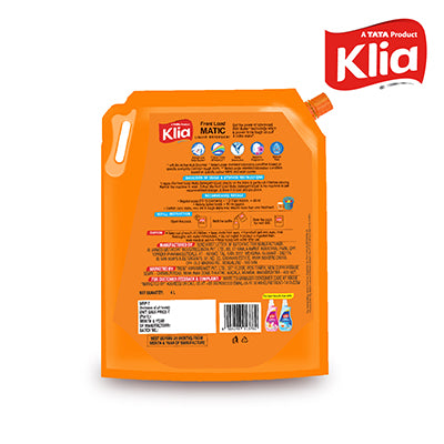 Klia Matic Liquid Detergent Front Load 4 ltr