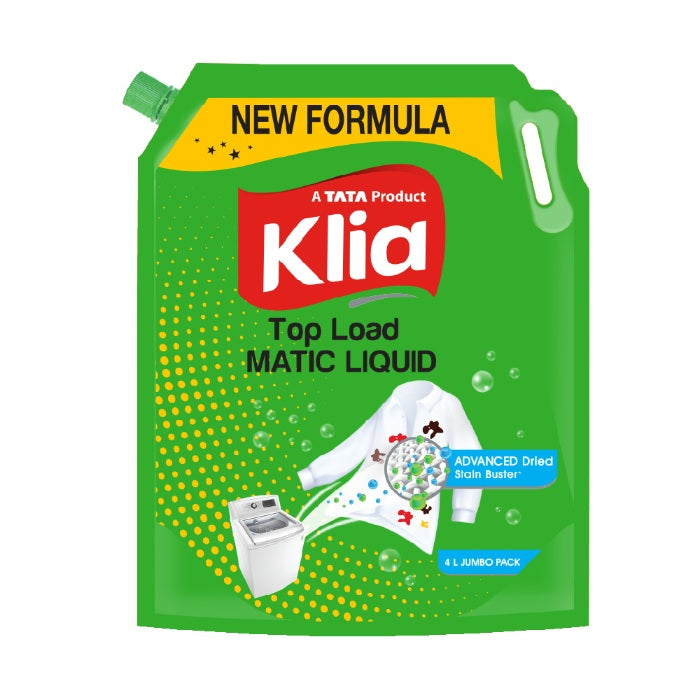 Klia Matic Liquid Detergent Top Load, 4 L