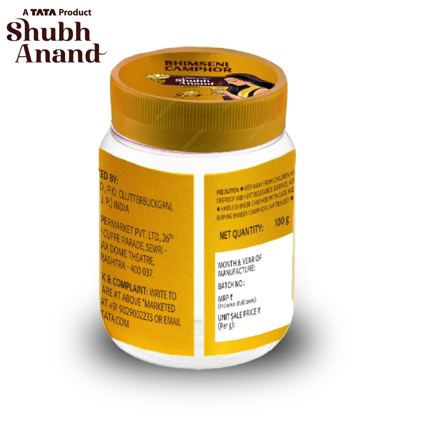 Shubh Anand Bhimseni Camphor 100 gm