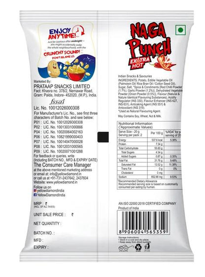 Yellow Diamond Naga Punch Chips 80 g