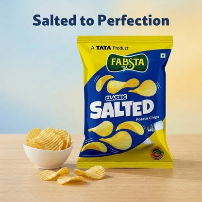 Fabsta Salted Potato Chips, 75 g