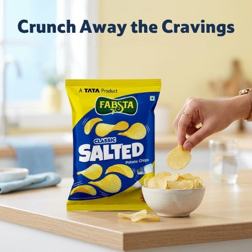 Fabsta Salted Potato Chips, 75 g