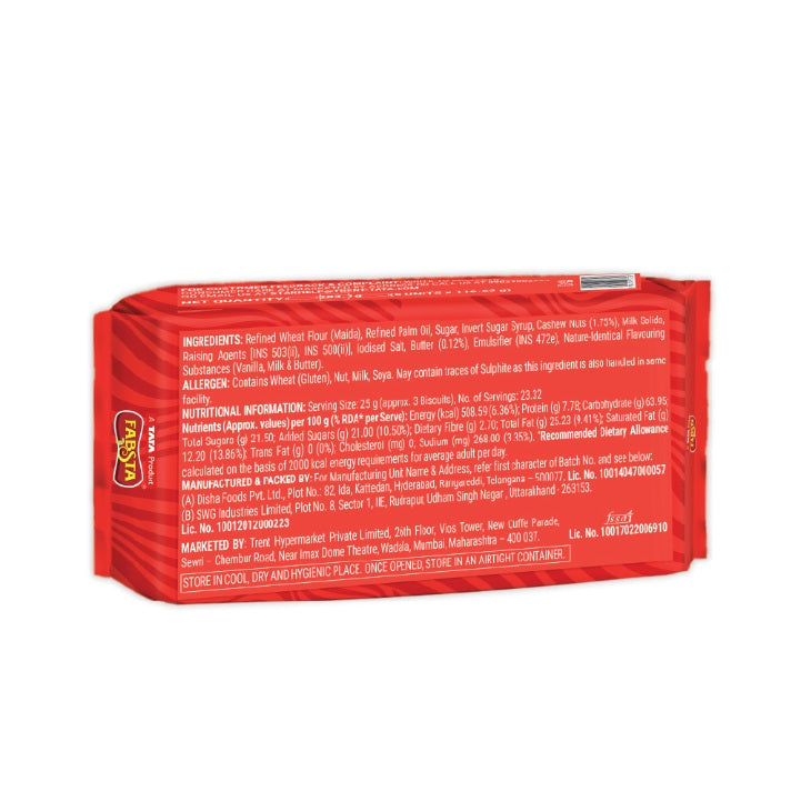 Fabsta Cashew Cookies, 583 g