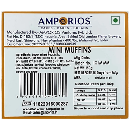 Amporios Mini Muffins Premium Rich & Soft 150 g