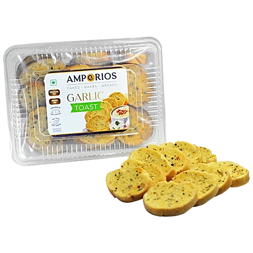 Amporios Garlic Toast  Baked, Soft, Crispy & Crunchy 200 g