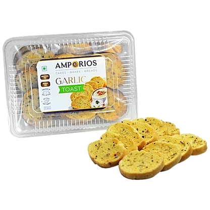 Amporios Garlic Toast  Baked, Soft, Crispy & Crunchy 200 g