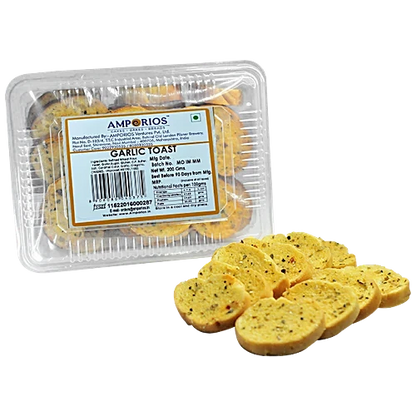 Amporios Garlic Toast  Baked, Soft, Crispy & Crunchy 200 g