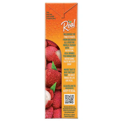 Real Litchi Juice Tetra Pack 200 ml