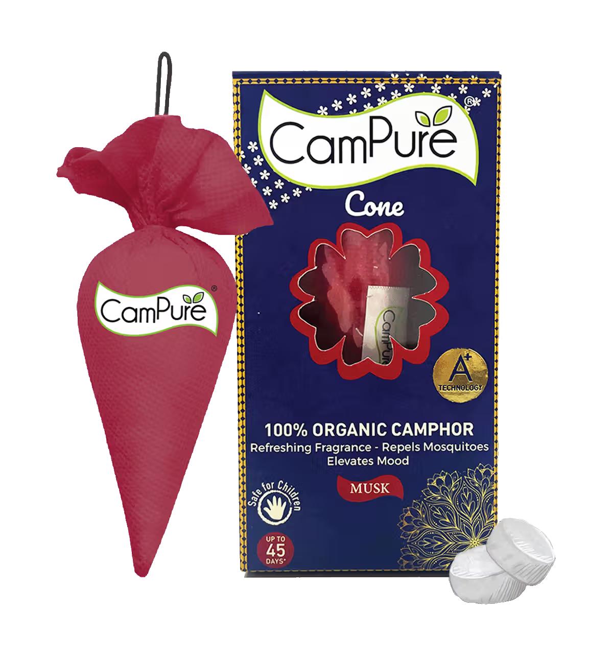 Campure Musk Camphor Cone 60 g