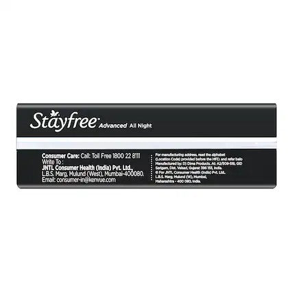 Stayfree Advance All Night XXL+ Sanitary Pads Pack of 16