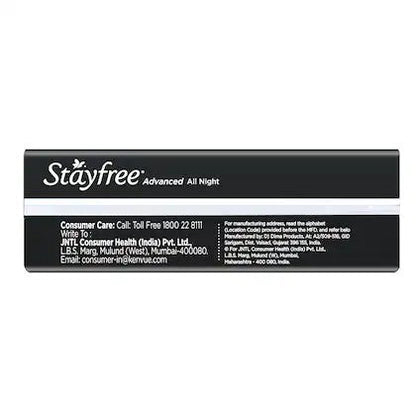 Stayfree Advance All Night XXL+ Sanitary Pads Pack of 16
