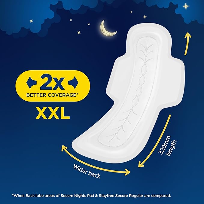 Stayfree Secure Night XXl Sanitary Pads Pack of 40