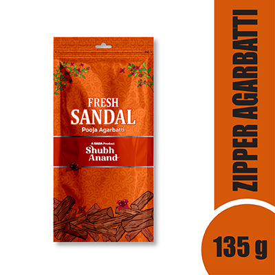 Shubh Anand Zipper Agarbatti Sandal 135 g