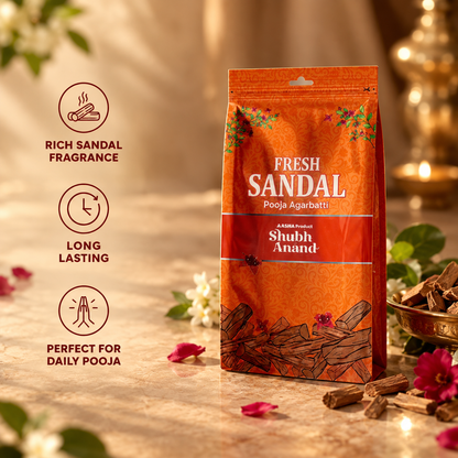 Shubh Anand Zipper Agarbatti Sandal 135 g