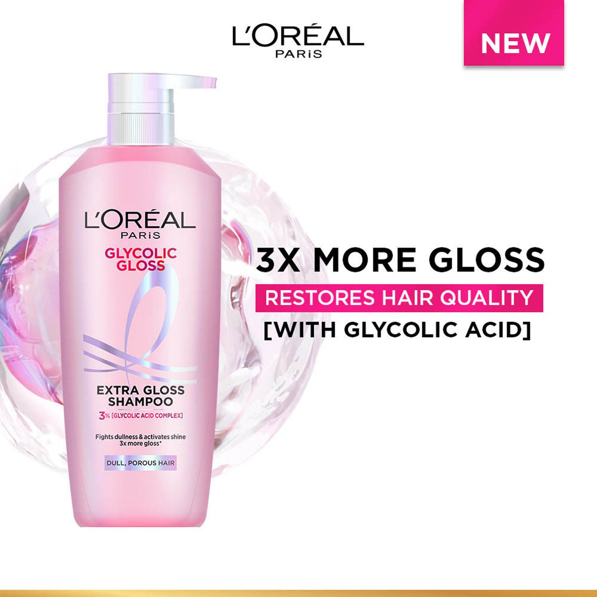 L'Oreal Paris Glycolic Gloss Shampoo 650 ml