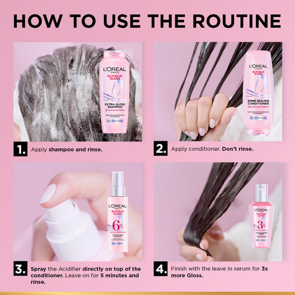 L'Oreal Paris Glycolic Gloss Shampoo 650ml