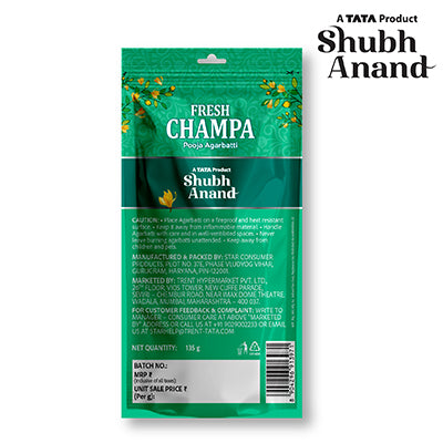 Shubh Anand Zipper Agarbatti Champa 135 g