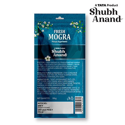 Shubh Anand Zipper Agarbatti Mogra 135 g