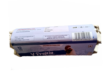 V Protein White Eggs pack of 12 pcs