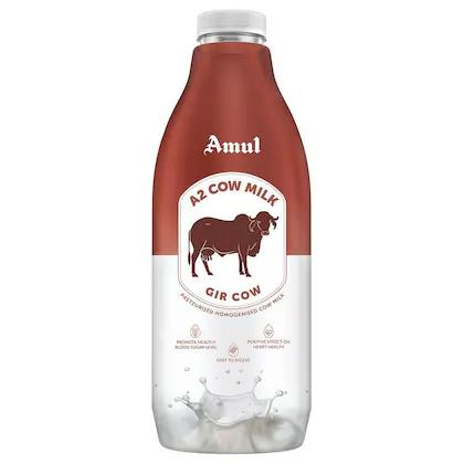 Amul A2 Gir Cow Milk Pet Bottle 1 ltr