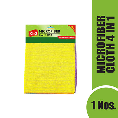 Klia Microfibre Cloth 4in1 1 Pc